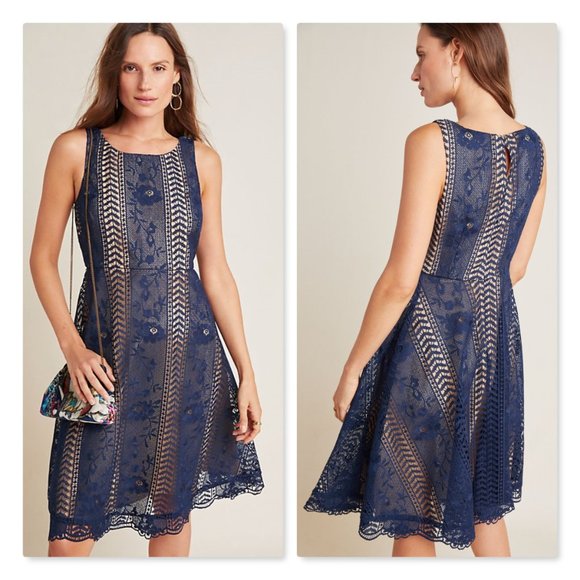 Anthropologie Dresses & Skirts - NWT Anthropologie Georgia Mini Dress Blue Size 8